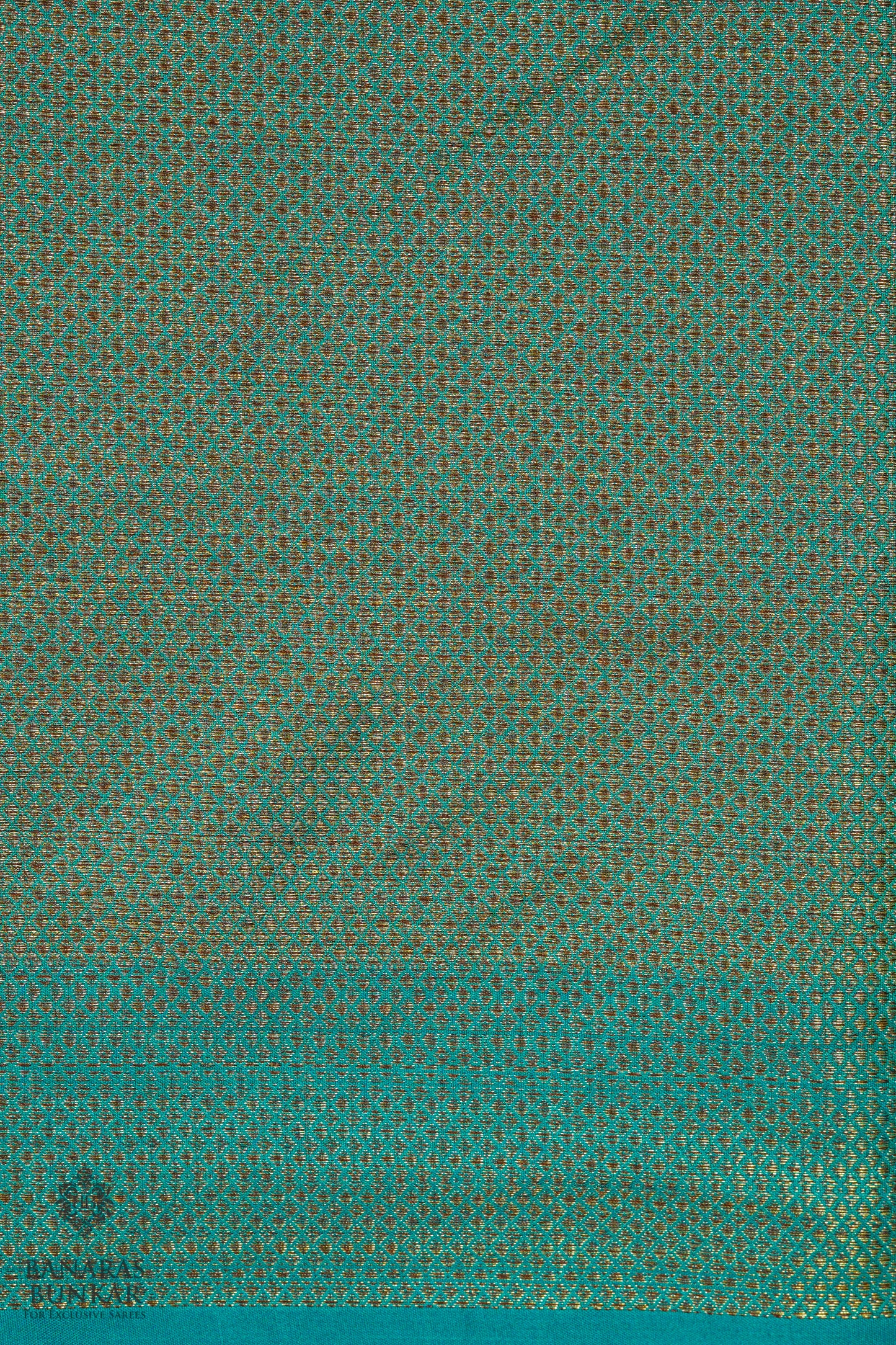 Banarasi cotton tissue silk saree allover zigzag design