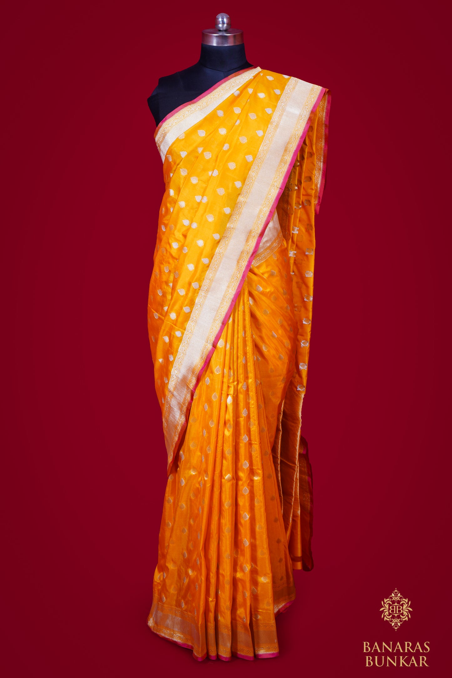 Banarasi Handloom Pure Katan Silk Saree Buti Pattern Pre -Order