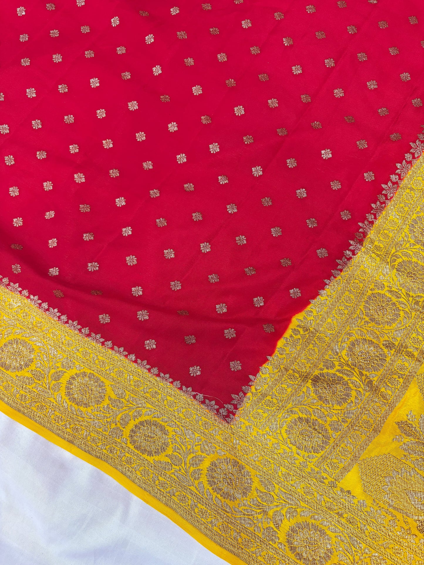Banarasi handloom pure khaddi crepe Georgette saree