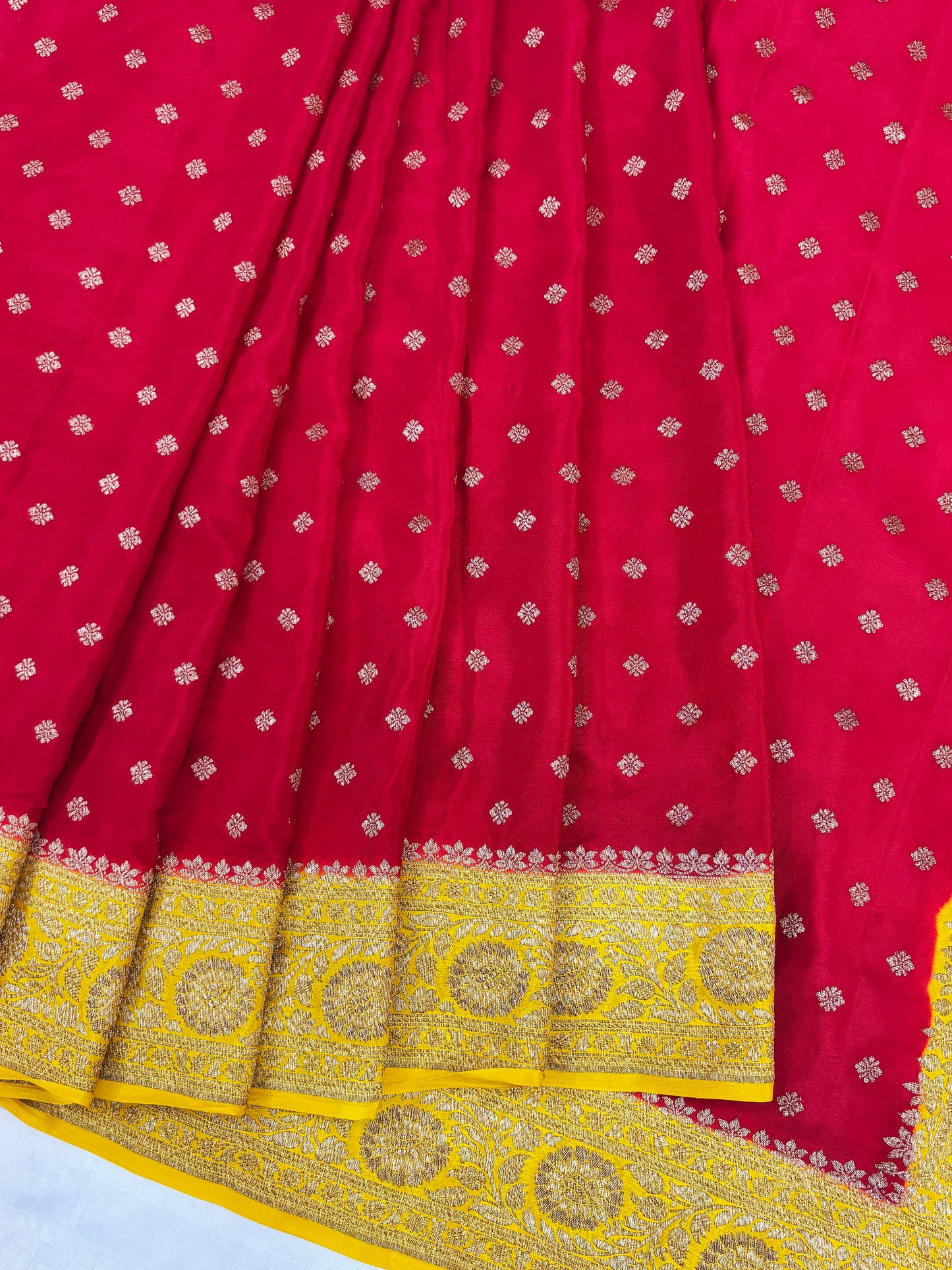 Banarasi handloom pure khaddi crepe Georgette saree