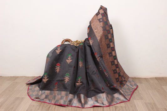 Handwoven Banarasi Cotton Silk Saree