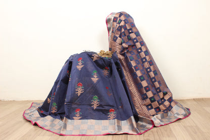 Handwoven Banarasi Cotton Silk Saree