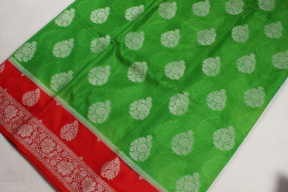 Handwoven Banarasi waam silk saree