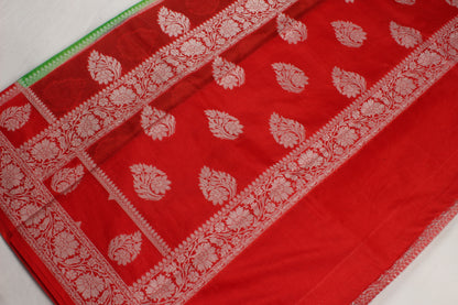 Handwoven Banarasi waam silk saree