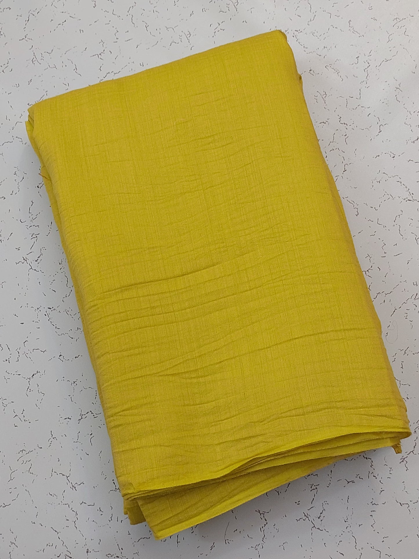 Banarasi Pure Moonga silk saree with crush pallu- yellow