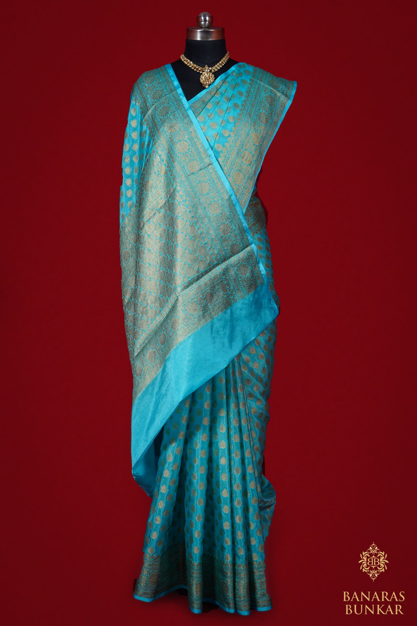 Banarasi Handloom Warm silk saree Buti Desigen