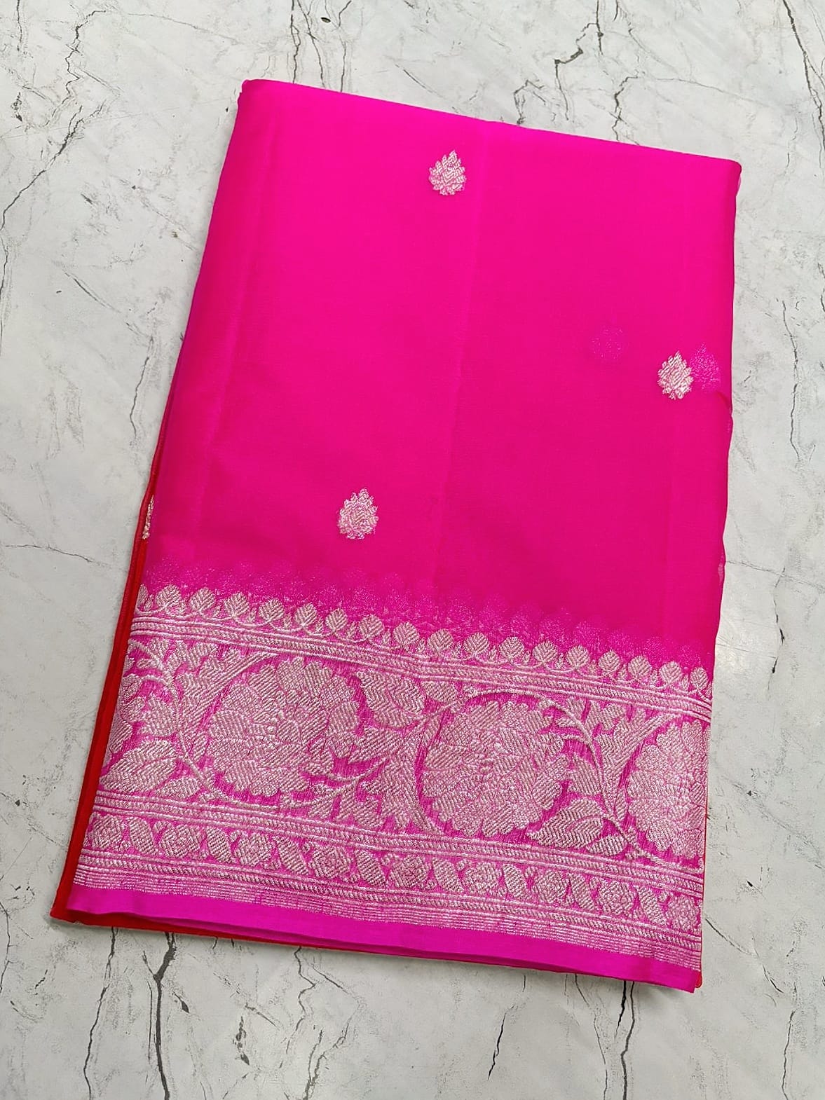 Banarasi pure kaduwa Georgette silk saree