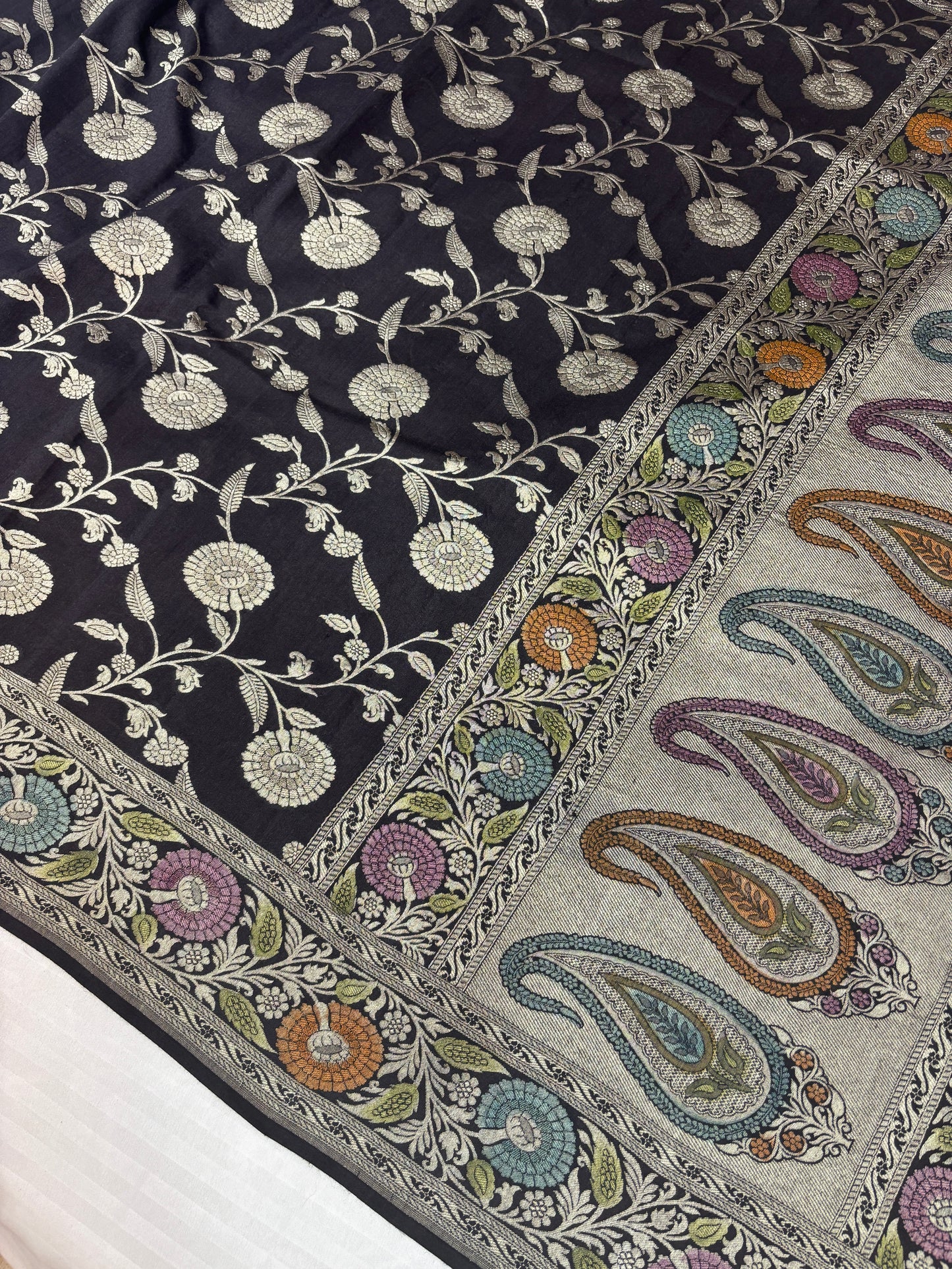 Banarasi Handloom pure khaddi Moonga silk Dupatta