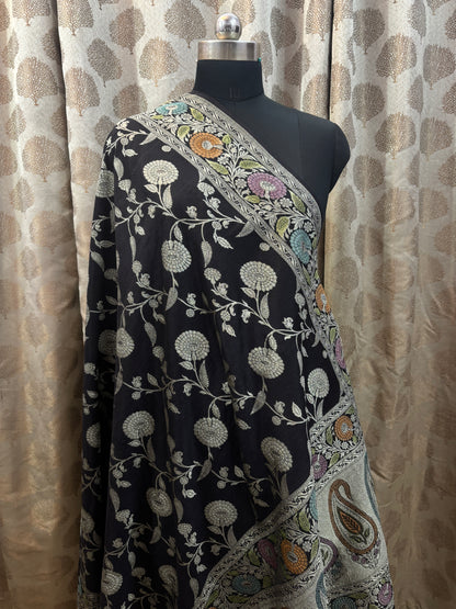 Banarasi Handloom pure khaddi Moonga silk Dupatta
