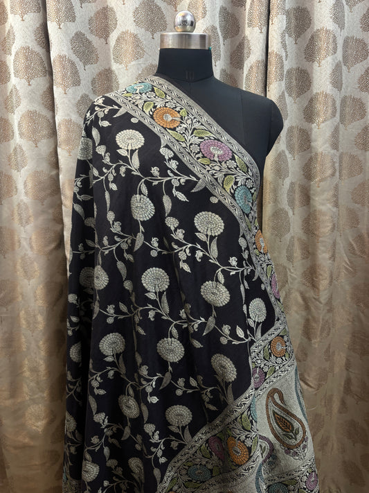 Banarasi Handloom pure khaddi Moonga silk Dupatta