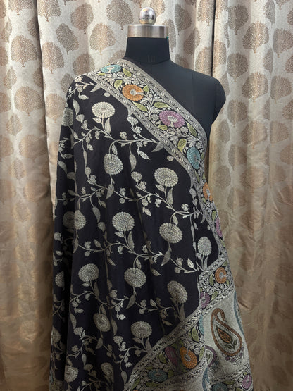 Banarasi Handloom pure khaddi Moonga silk Dupatta