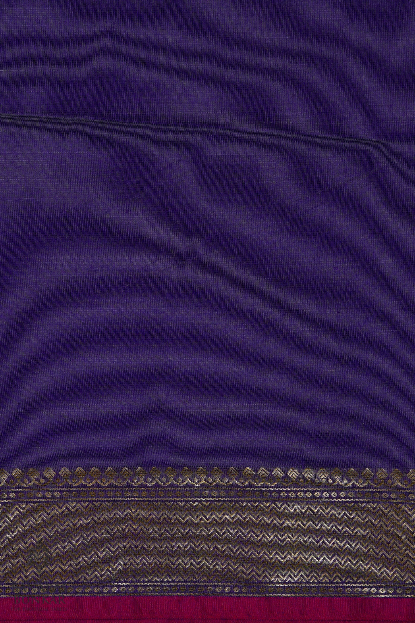 Banarasi handloom cotton silk saree allover flower Buti design with skirt Border