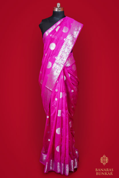 Banarasi Semi Georgette silk saree With Buta pattern