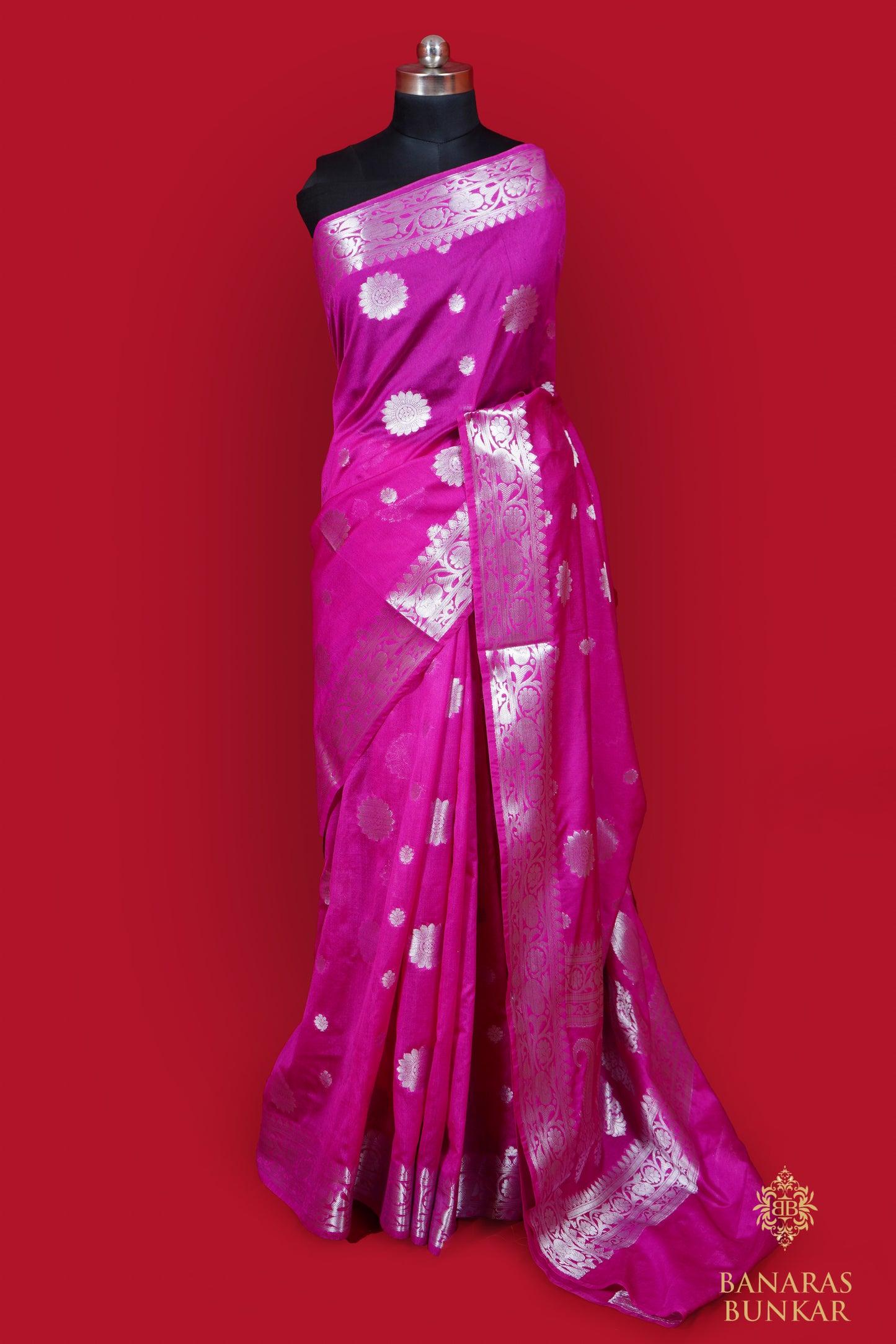 Banarasi Semi Georgette silk saree With Buta pattern