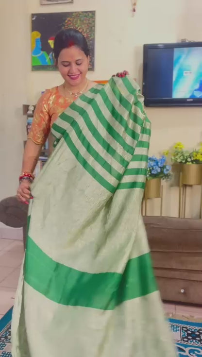 Banarasi Pure Moonga Tissue silk saree